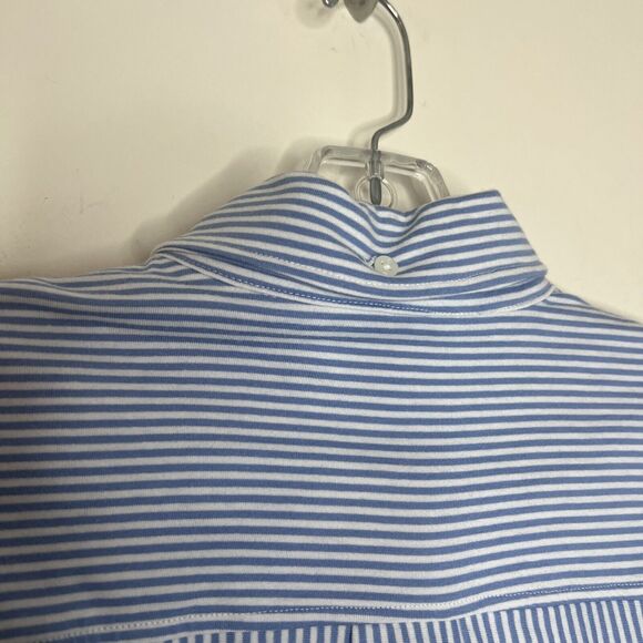 Duluth Trading Co Mens Button Down Shirt Medium Striped Long Sleeve Collar - Picture 10 of 11